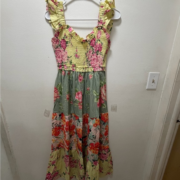 Floral Ruffle Maxi Dress - Picture 5 of 9